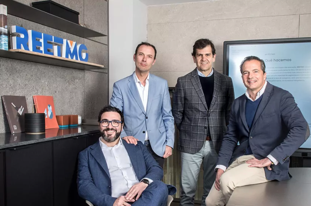 Salvatore C&oacute;spito, Manuel Mercader, Luis Vegas y David Bravo, fundadores de Reetmo

