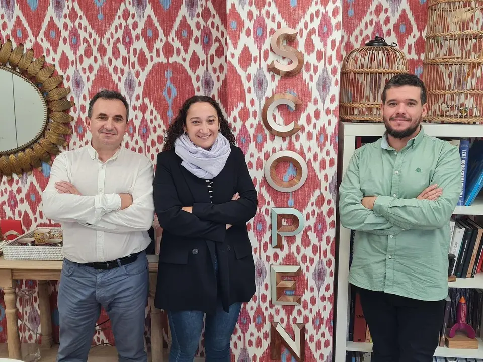 En la imagen: Jesús, Bea y Daniel