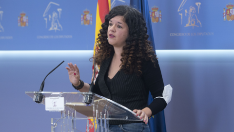Portavoz adjunta de Unidas Podemos en el Congreso, Sof&iacute;a Casta&ntilde;&oacute;n