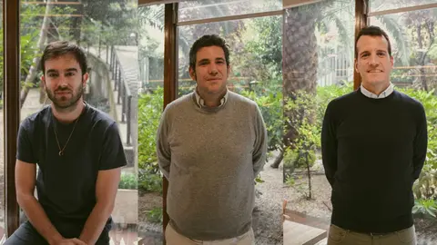 De izquierda a drecha  Bernardo Mole&oacute;n, Jorge Carriazo y Gonzalo Colorado 