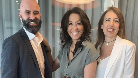 En la imagen: Xavi Chavarriga, Ana Pico y Blanca Ruiz