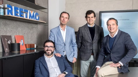 Salvatore C&oacute;spito, Manuel Mercader, Luis Vegas y David Bravo, fundadores de Reetmo
