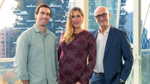 Foto de Carlos, Eliana y Fausto
