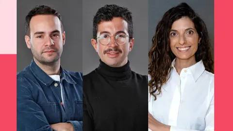 Alberto Gonz&aacute;lez,  C&eacute;sar D&iacute;ez y Sara Gil Berzosa