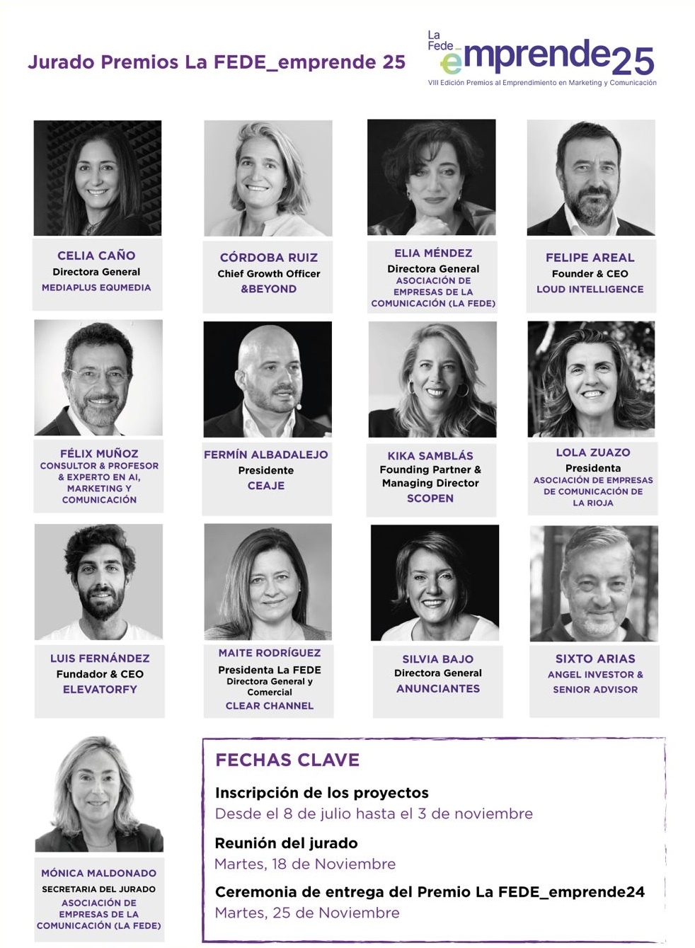 Jurado La FEDE - Emprende25